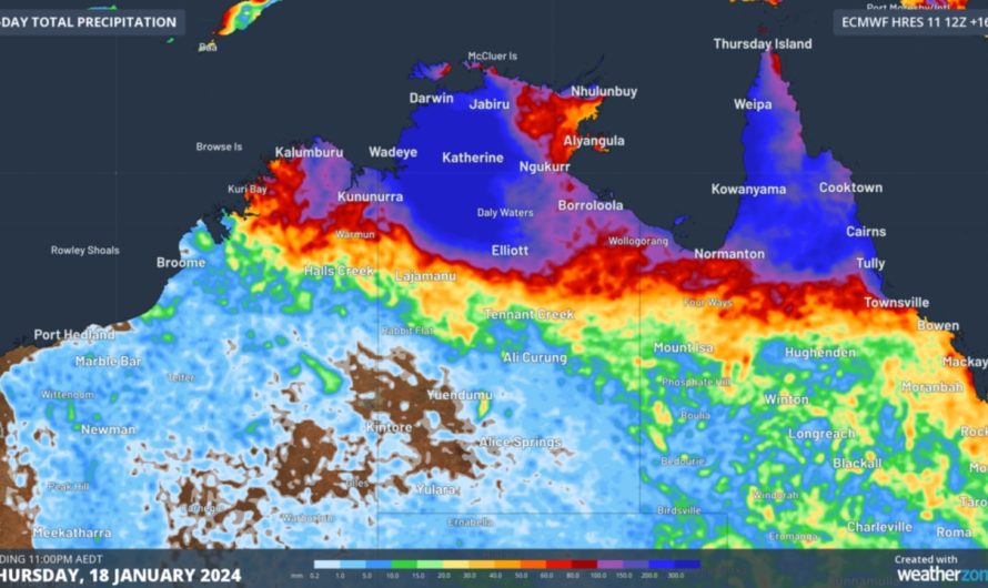 ‘Monsoon’ rains to convey as much as 500mm falls throughout components of Australia in wild week of climate