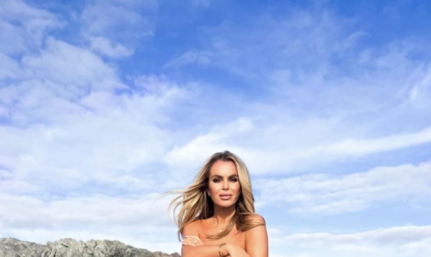 Amanda Holden strips fully bare as she poses on the sting of a cliff to have a good time 53rd birthday