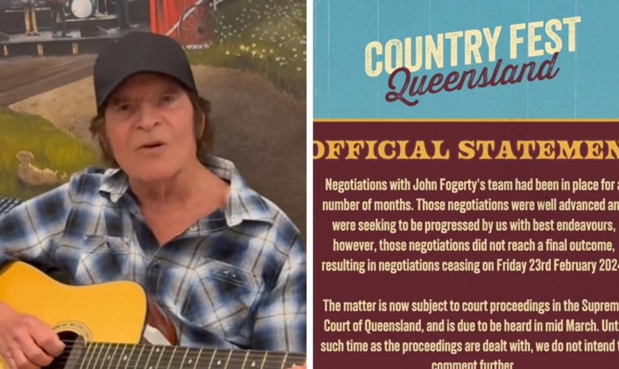 Rock legend John Fogerty hits again at dropping from Nation Fest Queensland line-up