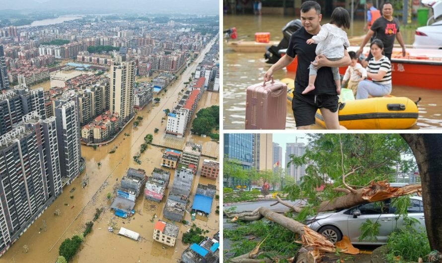 Southern China storms kill 4, pressure mass evacuations