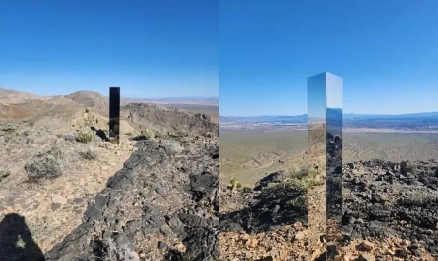 One other mysterious mirrored monolith seems on the Las Vegas desert, per LVMPD
