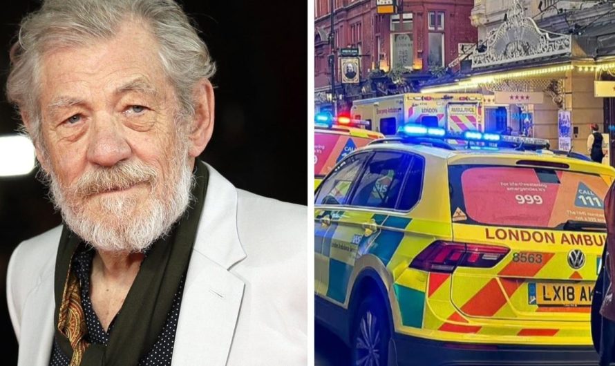 Sir Ian McKellen rushed to hospital after falling off stage mid-show