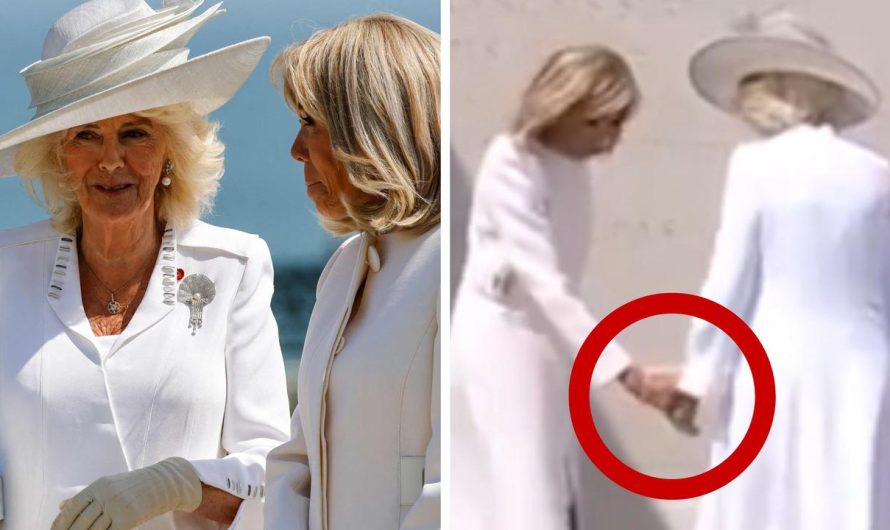 Queen Camilla, Brigitte Macron have awkward second as royal rejects first woman’s gesture